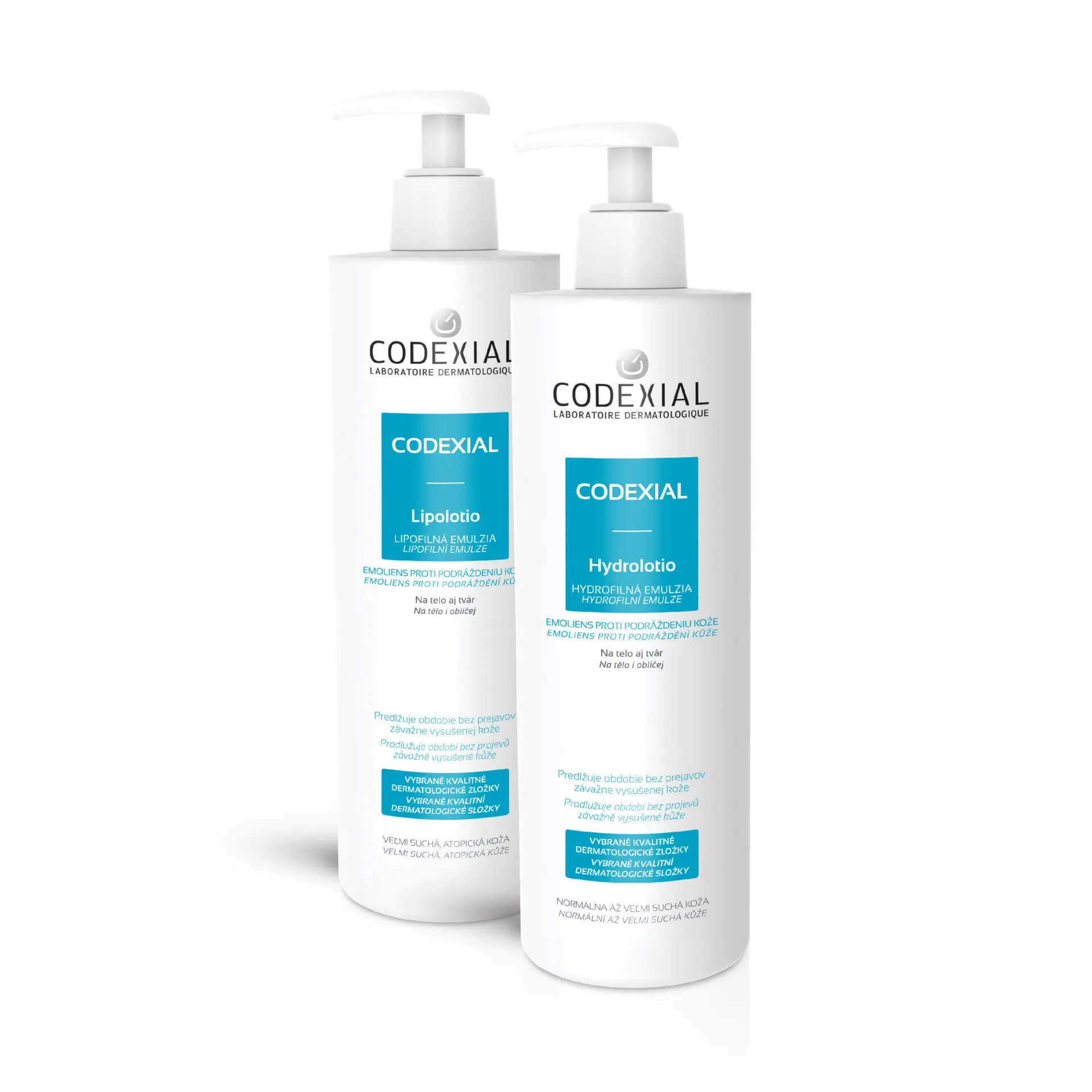 Pachet redus Codexial Lipolotio și Hydrolotio 2x400ml