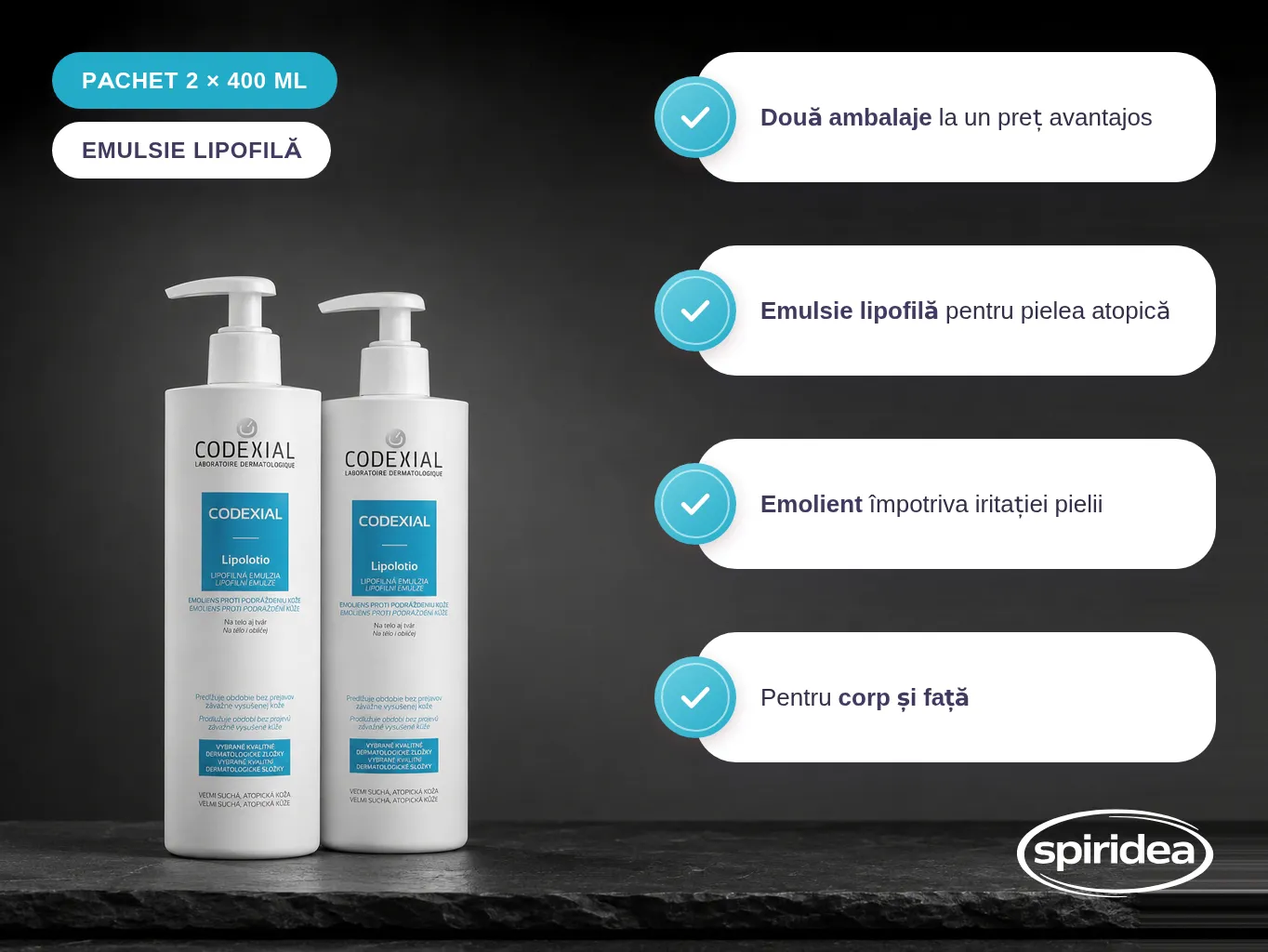 Pachet redus Codexial Lipolotio 2x400 ml - imagine 2