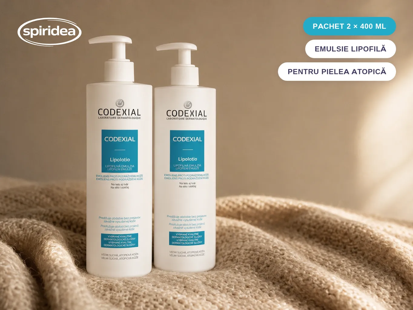 Pachet redus Codexial Lipolotio 2x400 ml - imagine 3