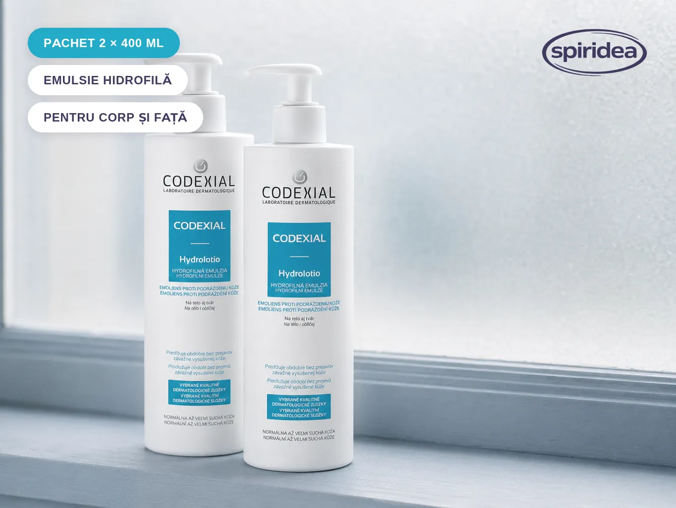 Pachet cu reducere Codexial Hydrolotio 2x400 ml - imagine 3